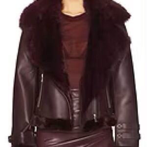 Generation Love Dion Faux Fur Shearling Moto Jacket. NWT. Size XL. $220.